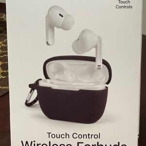 Wireless Earbuds with Touch Control - Black and White